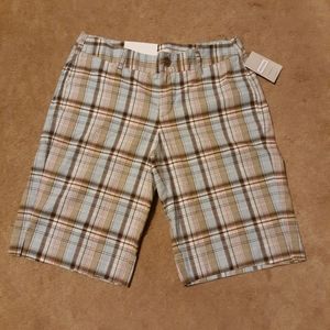 Ladies Merona plaid Bermudas NWT